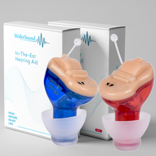 Carica l&#39;immagine nel visualizzatore di Gallery, WiderSound® C100 - CIC Invisible Rechargeable Hearing Aid Pair - No refunds on sale items.