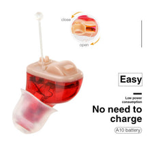 Load image into Gallery viewer, Left Ear - WiderSound® C100 CIC Replaceable Battery Hearing Aid - No refunds on sale items.